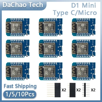 D1 Mini Nodemcu ESP8266 ESP-12 ESP-12F CH340 V2 Usb Wemos płyta rozwojowa Wifi D1 Mini Nodemcu Lua Iot Board 3.3V Met Pins