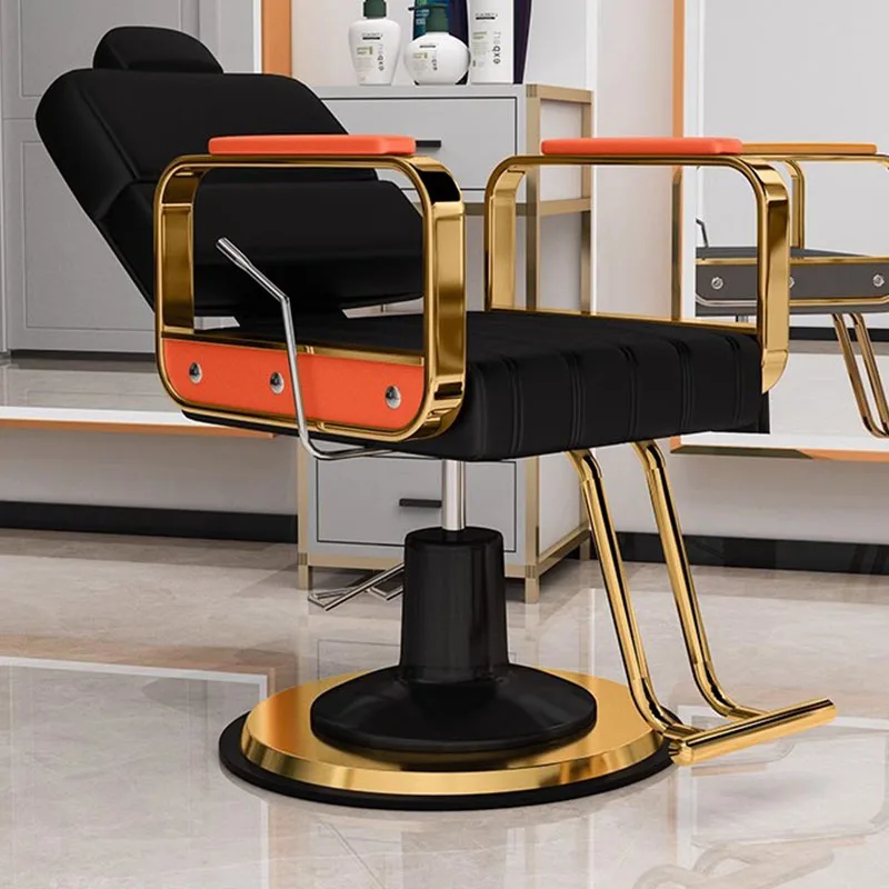 Professional Barber Chair Salon Cosmetic Hairdressing Stylist Swivel Chair Reclining Luxury Sedia Girevole Furniture LJ50BC