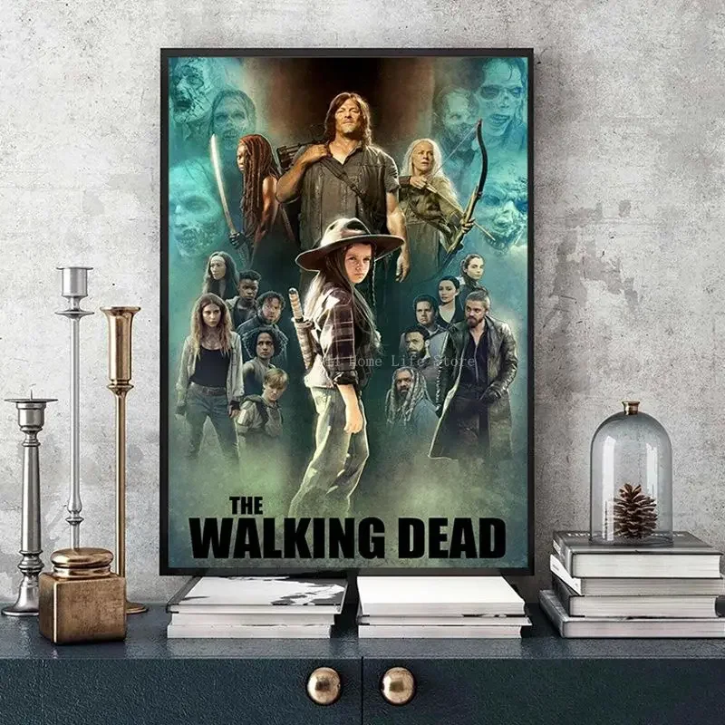 American TV Series The Walking Dead Vintage Posters Sticky HD Quality Poster Wall Art Painting Study Posters Wall Stickers