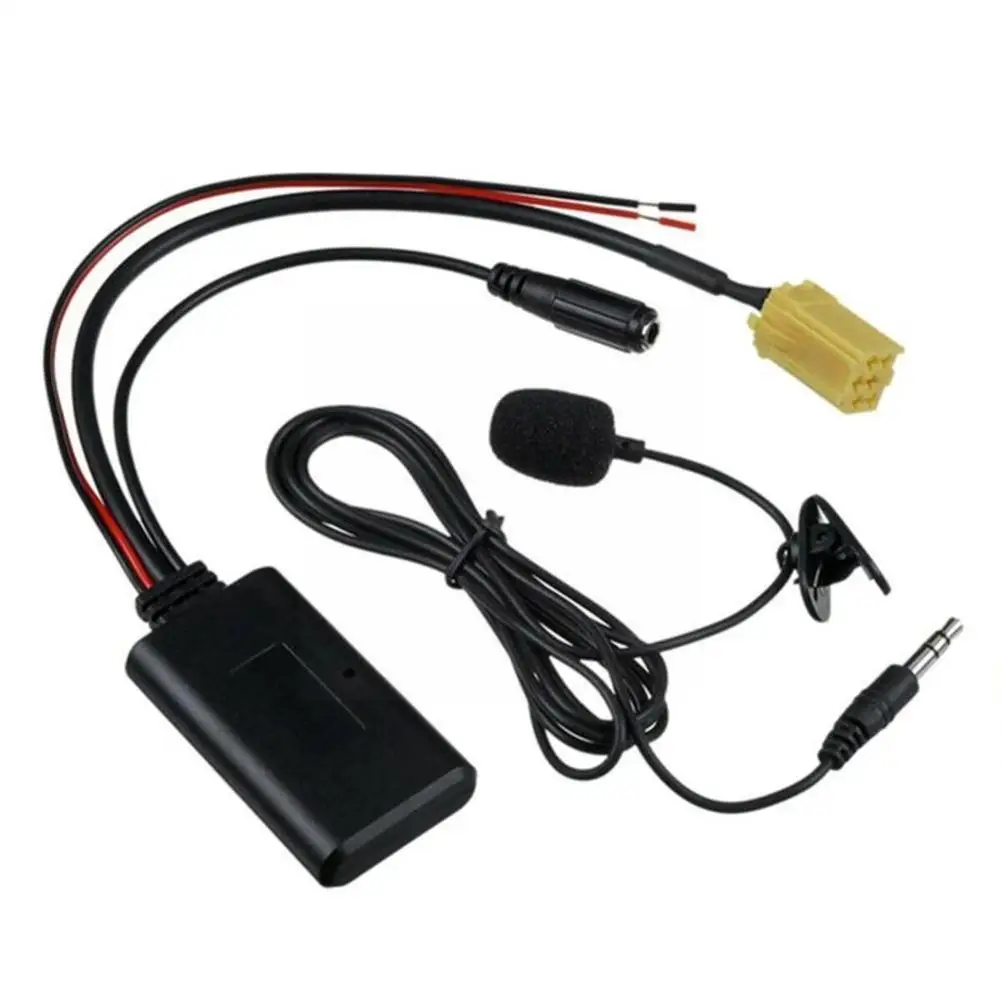 150/300CM Bluetooth 5.0 AUX IN Mp3 Wire Cable Handsfree Microphone Adapter For FIAT 500 Punto Panda Croma ALFA 159 S C4I9