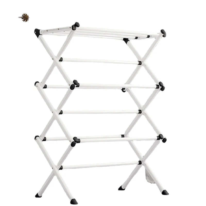 White Compact Folding Metal Clothes Drying Rack | Honey-Can-Do