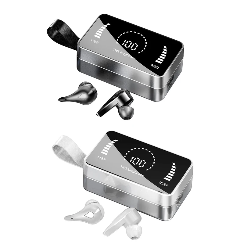 

Популярные зеркальные наушники с цифровым дисплеем, Bluetooth 5,1, Спортивная гарнитура с управлением нажатием, беспроводные игровые наушники