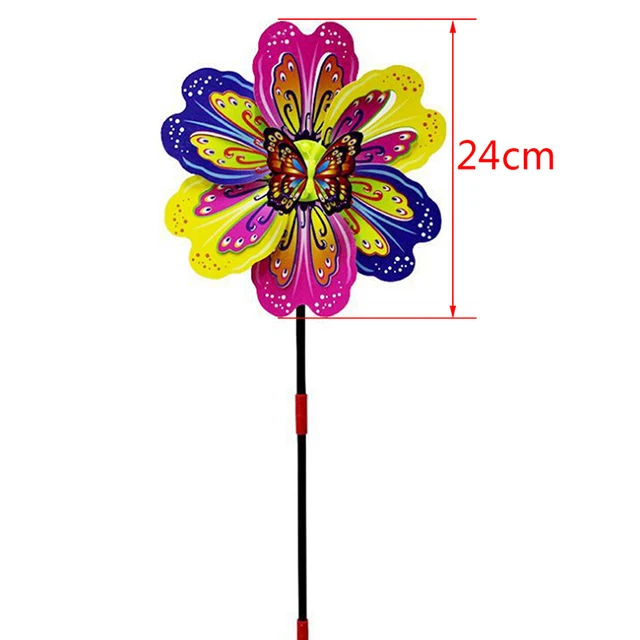 Butterfly Flower Windmill Colourful Wind Spinner Garden Yard Decoration Kids Toy 2022 New Year Gifts Spinner Toy  Garden Spinner 5