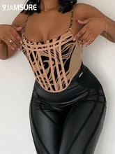 

IAMSURE Sexy Slim Patchwork Printed Camis Tops Vintage Slash Neck Sleeveless Tank Tops Women 2022 Fashion Ladies Holiday Party