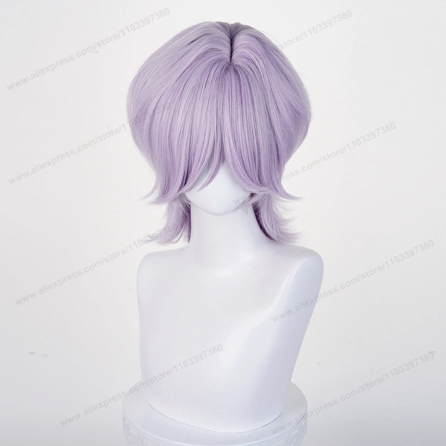 Aazon.co: Linfairy Short Purple Halloween Costue Hero Wigs Cosplay Anie Hair High Tep Fiber