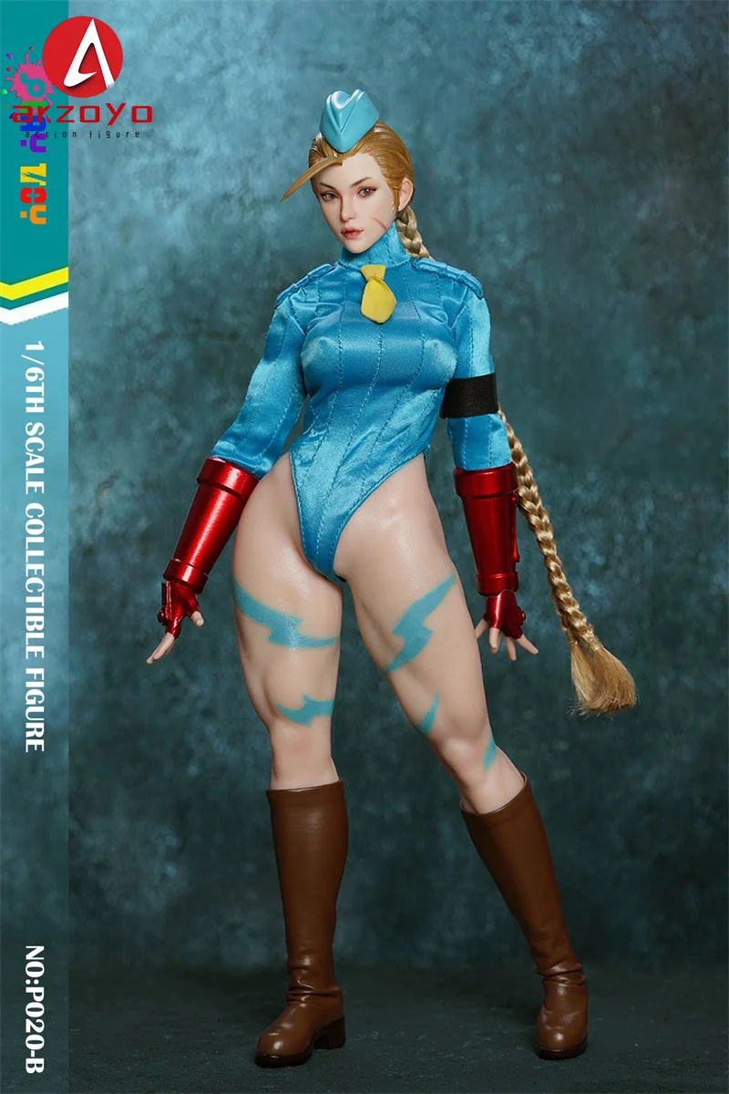PLAY TOY P020-A　グリーン　キャミィ風　シームレスフィギュア Play Toy 1/6 P020-A Green Fighting Female Warrior Cammy
