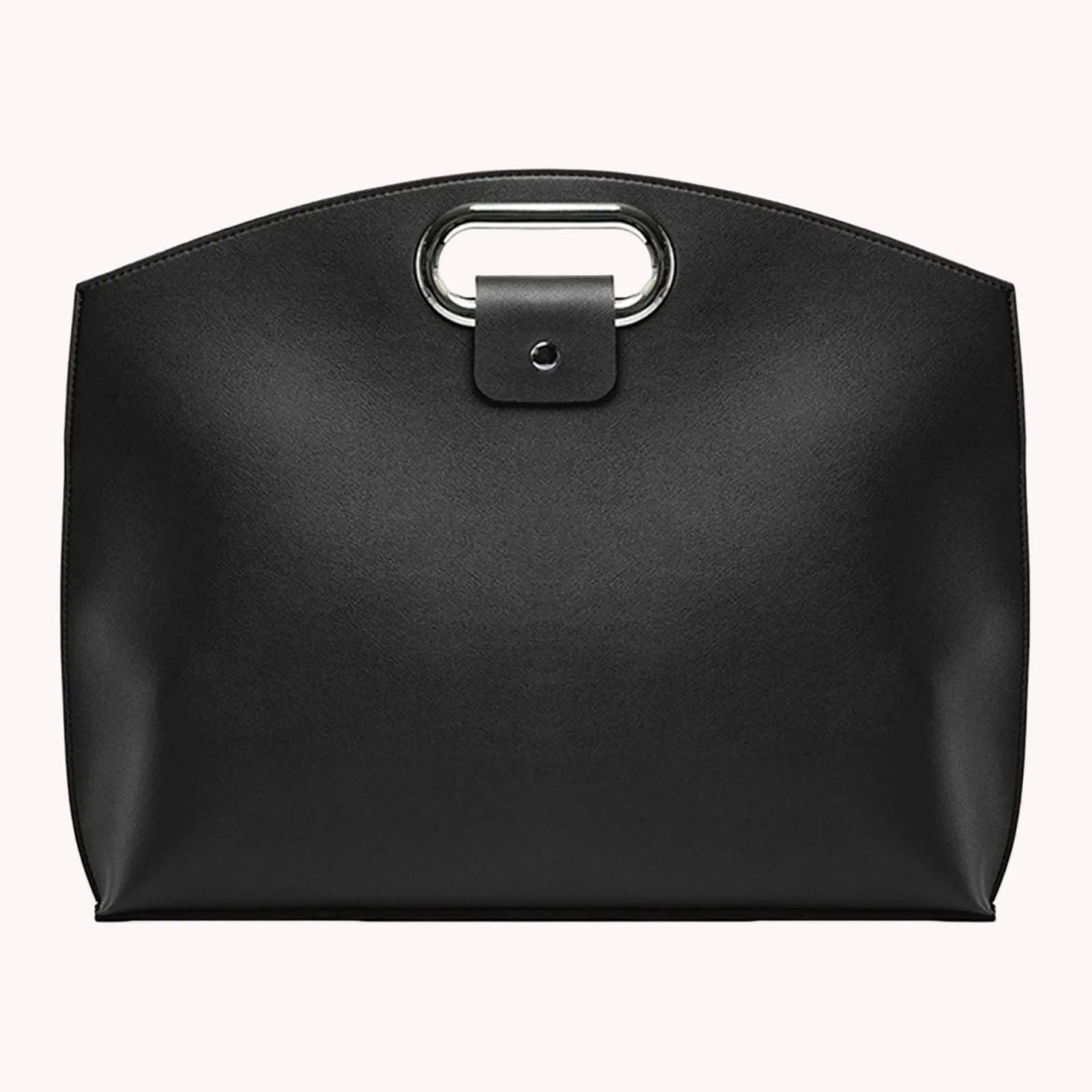 PU Leather 2-in-1 Laptop Sleeve & Pouch with Metallic Handle Multifunctional Laptop Case Laptop Handbags for Work School Travel