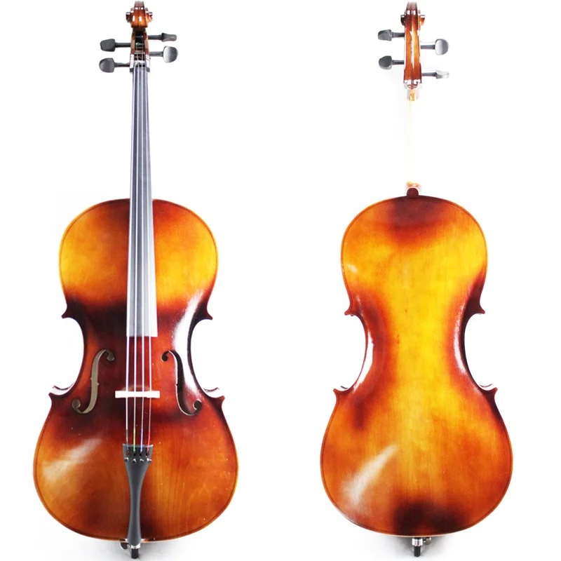 Violoncelle acoustique avancée faite à la main avec sac gig, bois du  Brésil, cordes de pont d'arc, jeu de matiques, taille 4/4, 3/4, 1/2, 1/4,  1/8 - AliExpress