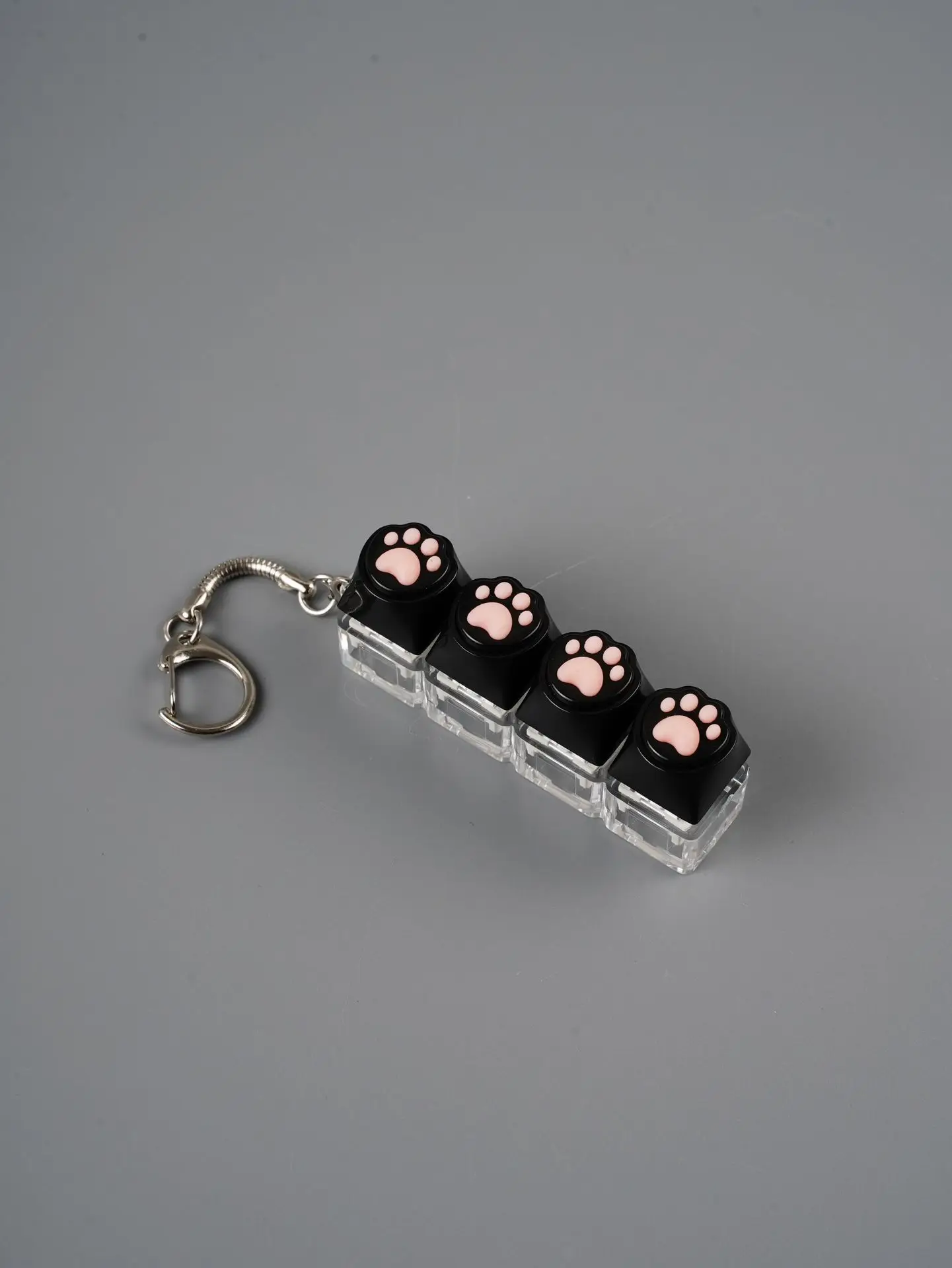 Portable LED Keyboard Keychain Light - Stress Relief Fidget Toy and Office Decor Gift
