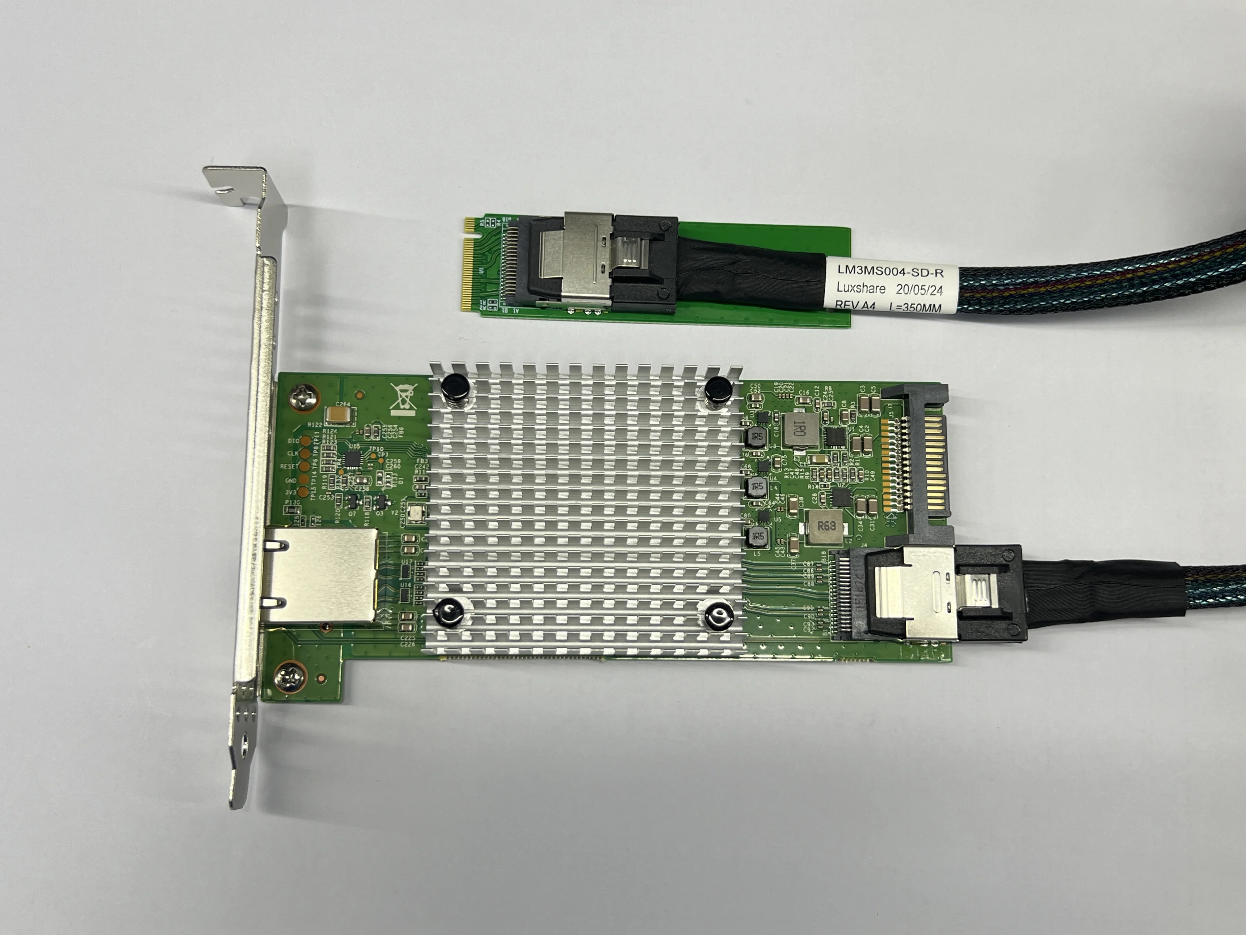 M.2 M key to 10G Copper Network Card Set Intel 82599 - 5