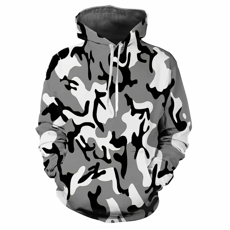thumbnail image 1 of Sudadera con capucha con estampado 3D de camuflaje de jungla para hombre, sudadera urbana holgada e informal para deportes al aire libre, sudadera de manga larga para primavera y otoño, 1 of 5