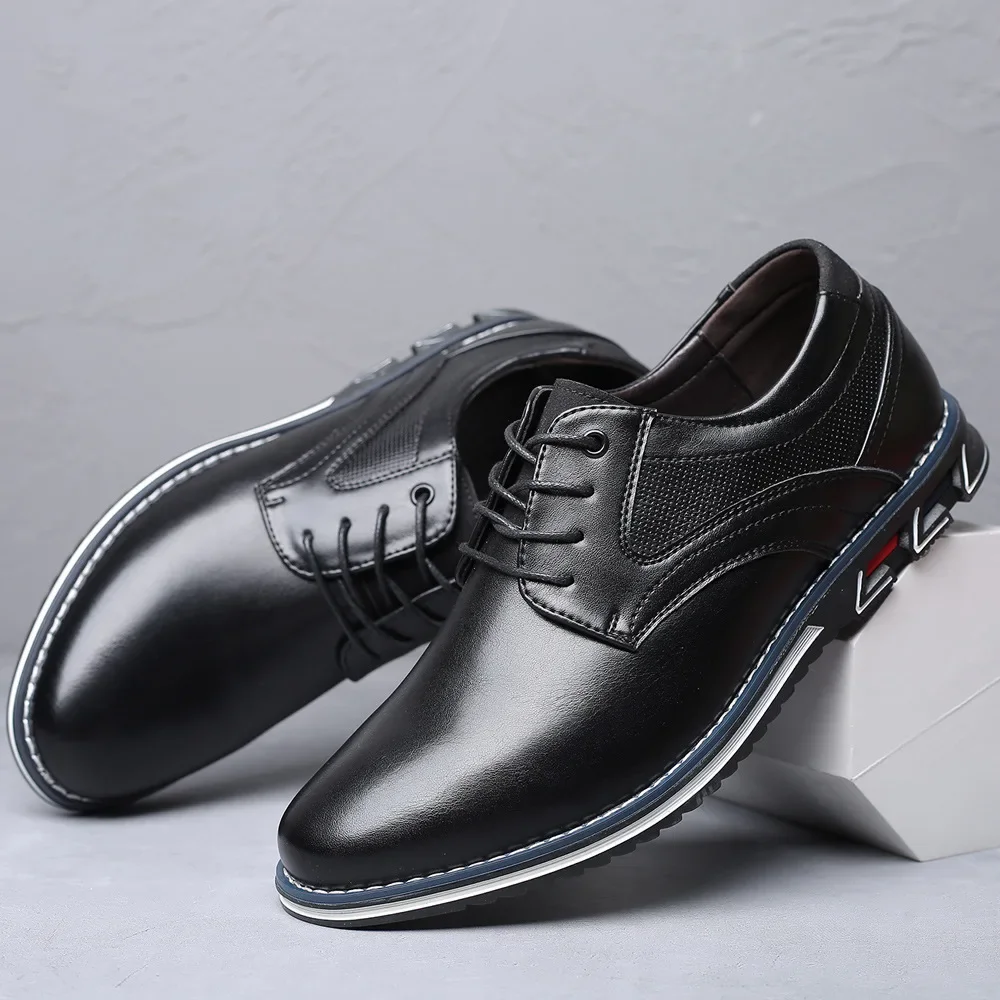 Men's Dress Casual Shoes High Quality British Business Work Shoes for Men Autumn Soft Sole Comfortable Party Shoe Men Sneakers