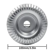 

4inch 22mm 16mm Grindering Wheel Disc Angle Grinder Wood Carving Disc 16/22mm for Wood Grinding Shaping Polishing Disc