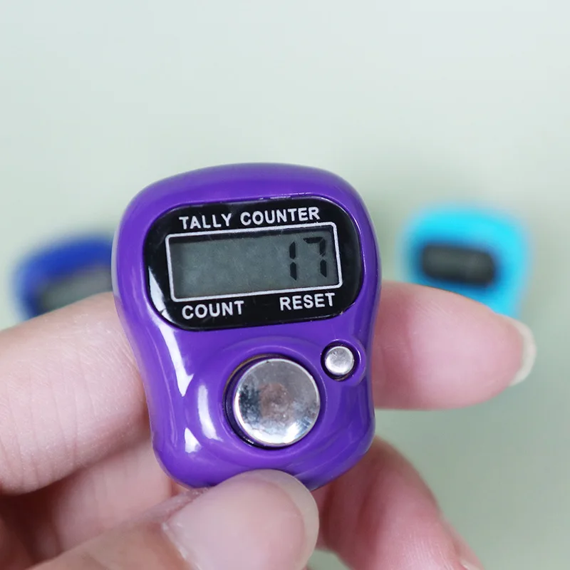 Electronic Digital Finger Ring Tally Counter Hand Held Knitting Row Counter Clicker Mini LCD Marker Counting Device hand tally counter