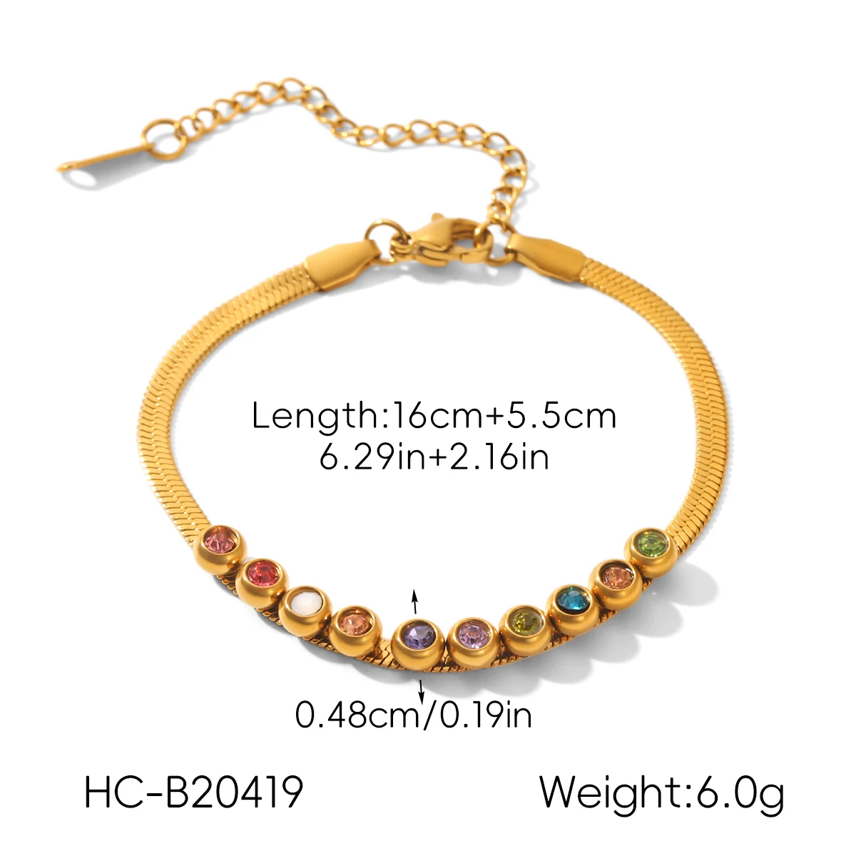 Buntes Emaille-Bambusketten-Armband für Damen, Stahl, Boho, Sommer, Strand, wasserdicht, anlaufbeständig, Bijoux Femme – Detail 6