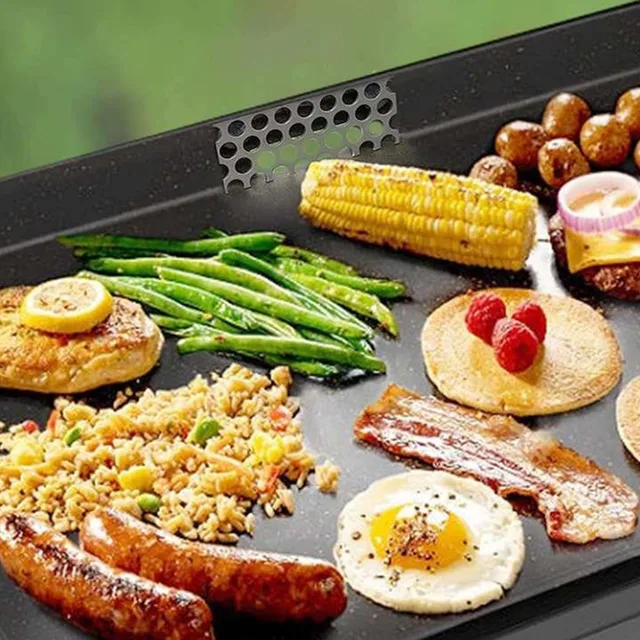 Rozsdamentes Acél Háló Képernyőblokk Barbecue Tartozékos Univerzális Ételek Képernyő Blokkok Blackstone Sriddle Kiegészítők - Image 6