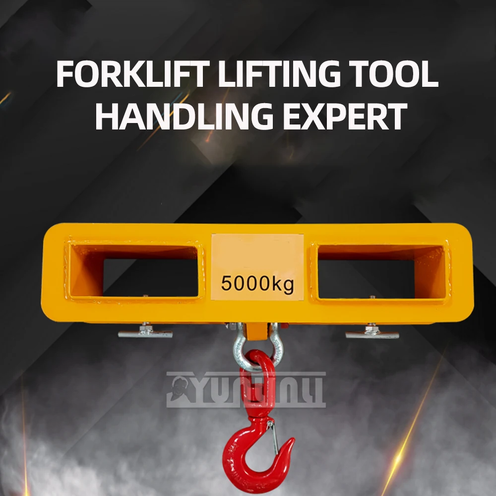 

2T 0.5T 1T Forklift Lifting Hoist Swivel Hook Mobile Crane 2 Ton capacity lift Mobile Crane Attachments Heavy Duty Tool