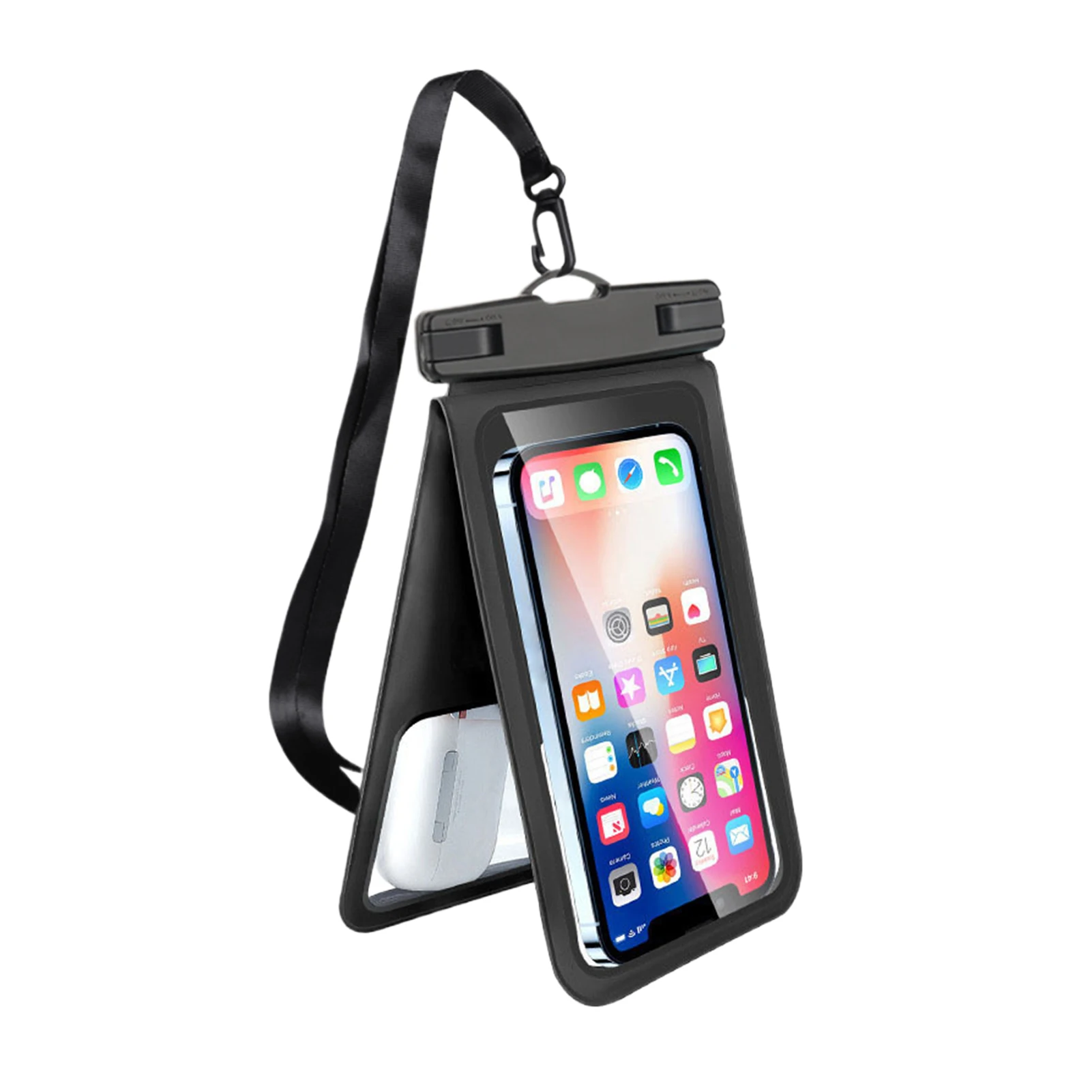 

Floating Airbag Dual Space Waterproof Swim Bag Phone Case For iPhone 11 12 13 14 Pro Max Samsung S23 S22 Xiaomi 13 Lite Cover