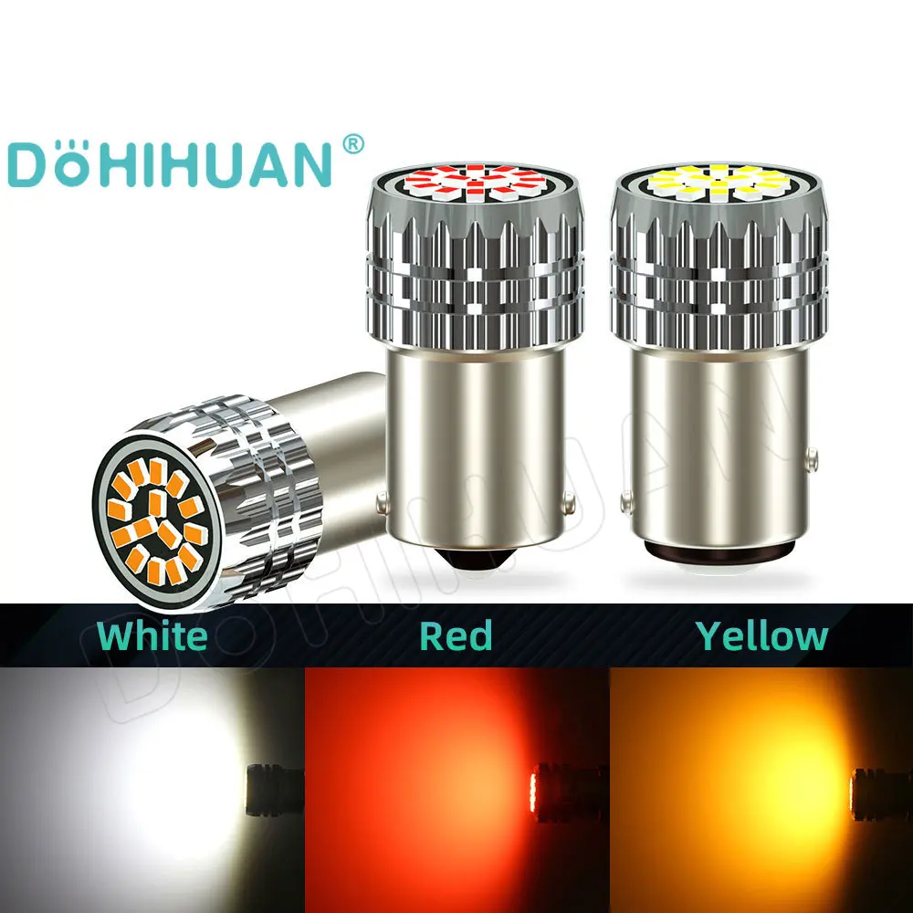 1pc 1156 Ba15s P21w 1157 Bay15d P21/5w R5w R10w Led Bulb Turn Signal Bulb  Tail Parking Reverse Lamp Auto White Red Yellow 12v - Signal Lamp -  AliExpress