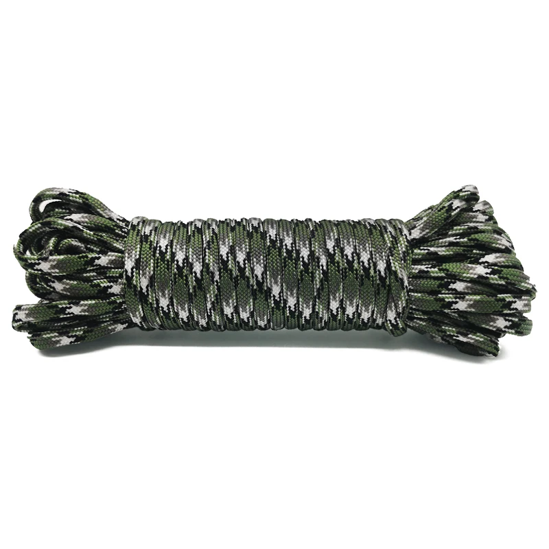 7 Cores 550 Paracord Cord 5 15 30 M Dia.4mm For Outdoor Camping Survival Lanyard Parachute Rope Hiking Tent Accessories