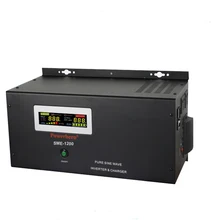  12V DC to 220V ac 1200W 3600W surge power pure sine wave inverter with battery charger 