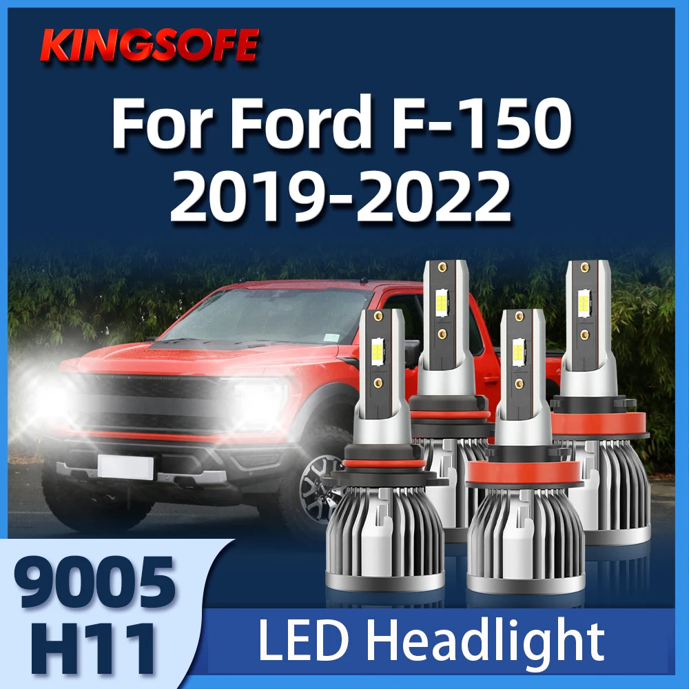 

Led Bulb Car Headlight 3570 CSP Chip Auto Turbo 6000K White 12V 24V Fit For Ford F-150 2019 2020 2021 2022