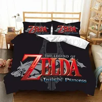 Z-Zelda Pattern Quilt Cover Pillowcase Bedding Two or Three Piece Set Multi Size Comforter Set Duvet Cover Bedding Sets 2
