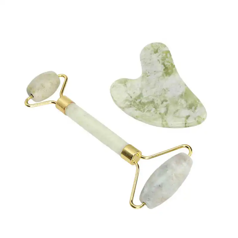 

Gua Sha Board Relieve Stress Double Heads Face Jadestone Roller for Daily Use