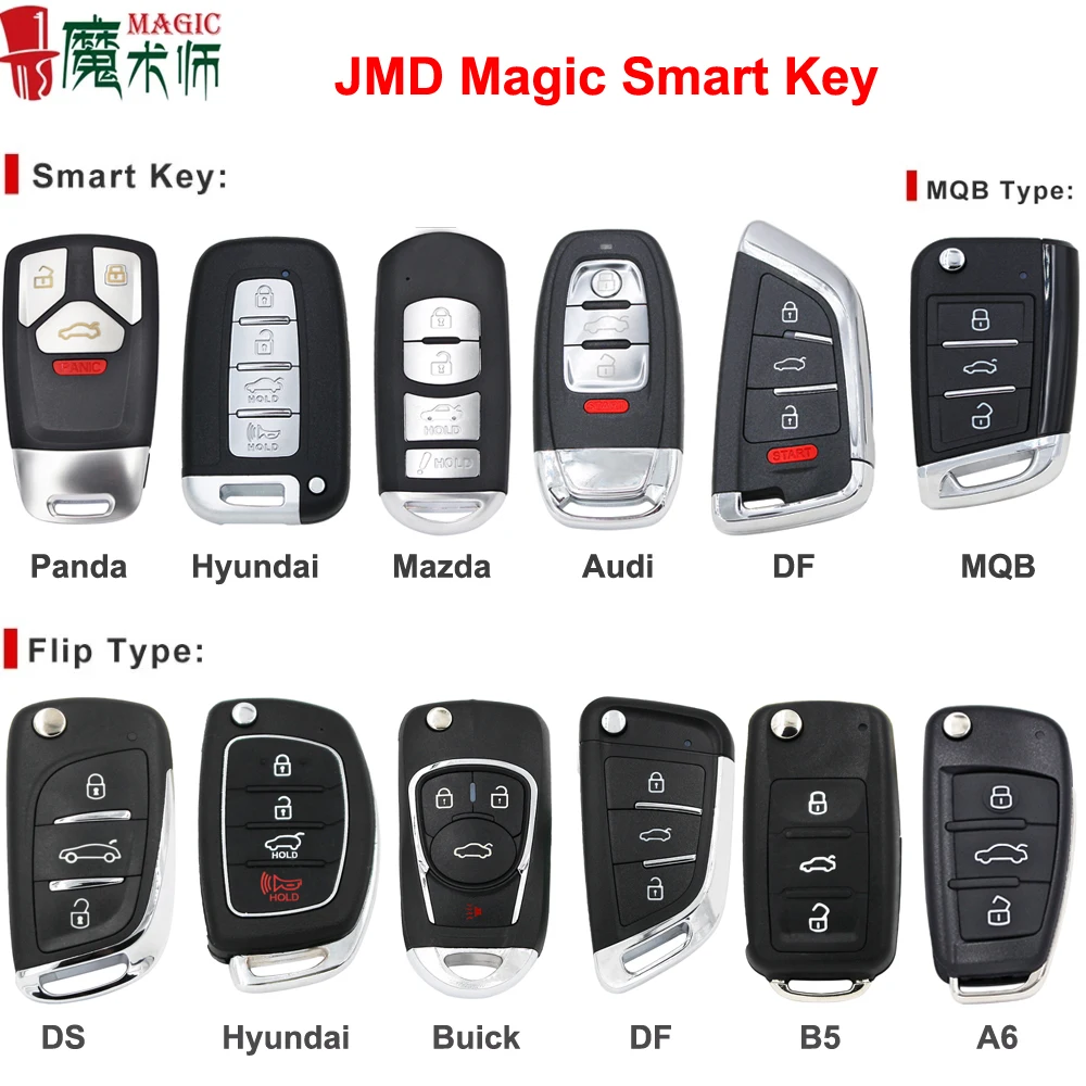 Jmd Magic Remote Smart Key Df B5 A6 Panda Mqb Ds Per Mazda Per Audi Per Hyundai Per Buick Smart Folding Mqb Style Key 4 In 1
