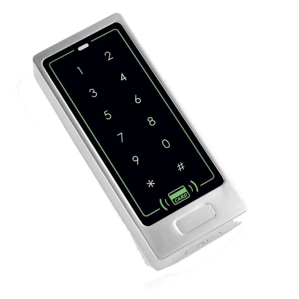 

125khz RFID Waterproof Access Control Metal Touch panel Keypad Reader Access Control Keypad 8000Users