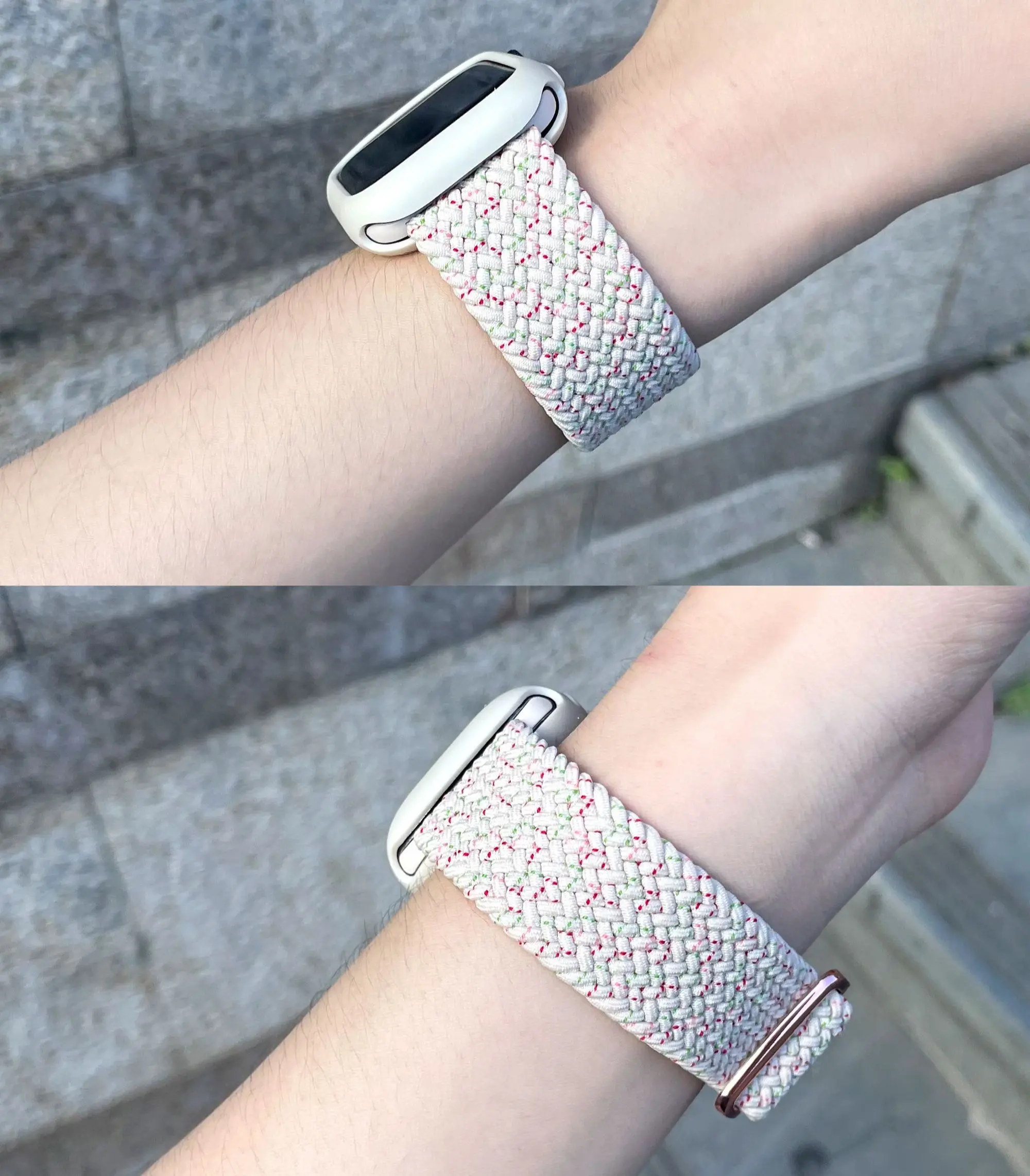 Braided Solo loop Band For Apple Watch 41mm 45mm Series 9 8 7 6 5