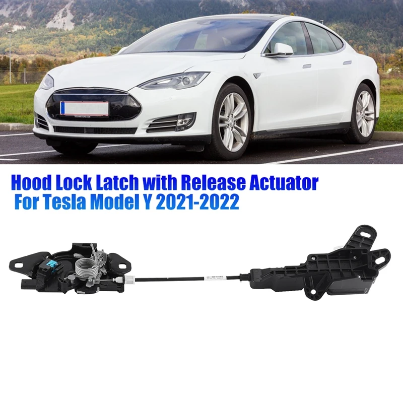 

1500397-00-D Car Hood Lock Latch With Release Actuator For Tesla Model Y 2021-2022 Accessories Kits