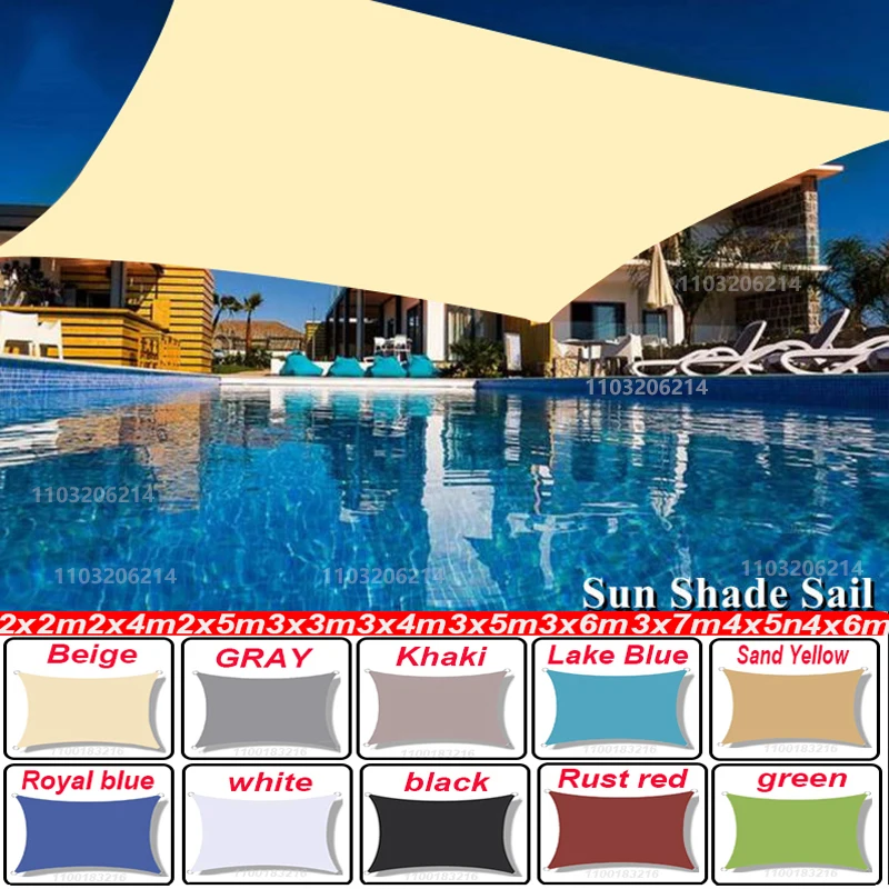 Outdoor Sunshade Sail Outdoor sunshade sail polyester waterproof and UV resistant sunshade umbrella sunlight umbrella for terraces