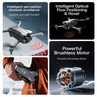 GT50 RC Drone 8K HD Aerial Photography Remote Control Aircraft Dual Camera WIFI GPS Three Sided Obstacle Avoidance Quadcopter