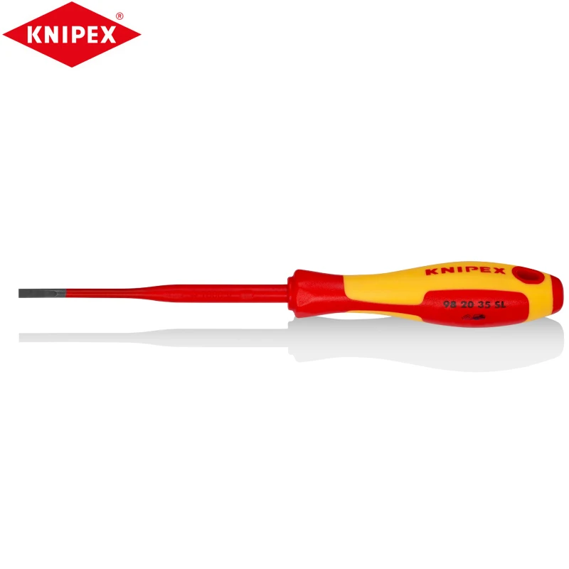 Knipex 98 20 35 Sl Cacciavite Per Viti Scanalate Design Della Maniglia Previene Il Rotolamento Materiali Di Alta Qualità Squisita Fattura