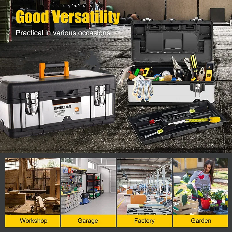 Suitcase Tool Box Toolbox Industrial Grade Multifunctional Tools Storage Box Metal Tools Organizer Boxes tool storage box storage organizer box