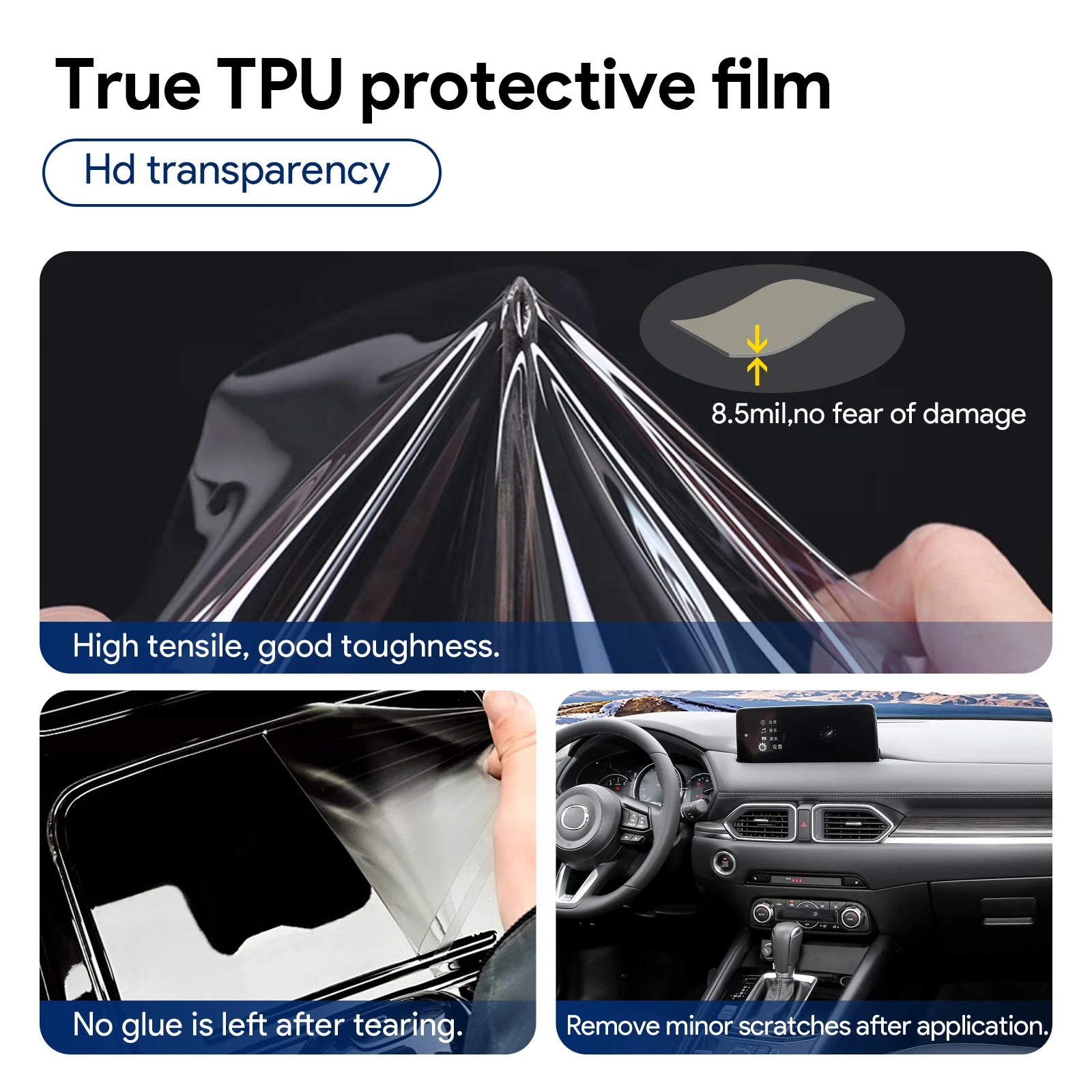 Für Mazda CX 5 2023-2025 Auto-Innenraum TPU-Schutzfolie Kratzfeste Folie Auto-Schutz Transparente Reißfeste Aufkleber Zubehör – Detail 4