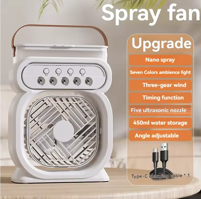 Sprey suyu yenileyici fan büyük nemlendirici USB sprey fan su yenileyici taşınabilir nemlendirici