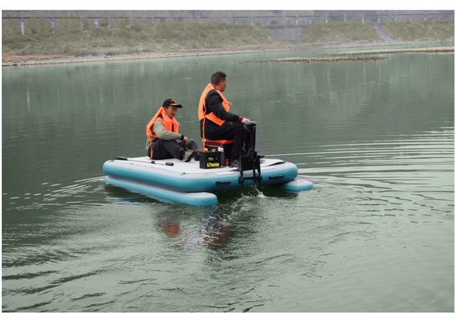 Water inflatable floating platform fishing platform Floating