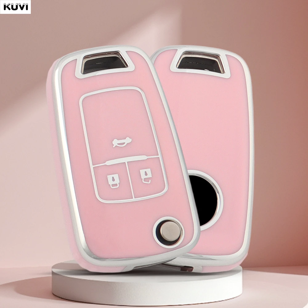 Premium TPU Car Key Case Cover – 3/4 Button Protection