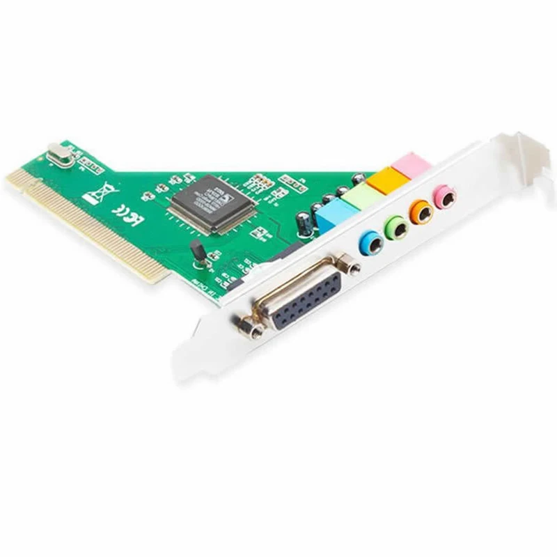 4.1 PCI 사운드 카드 8738 오디오 확장 어댑터 PC 데스크 컴퓨터 마더 보드 4.1 사운드 채널 내장 독립 사운드 변환기