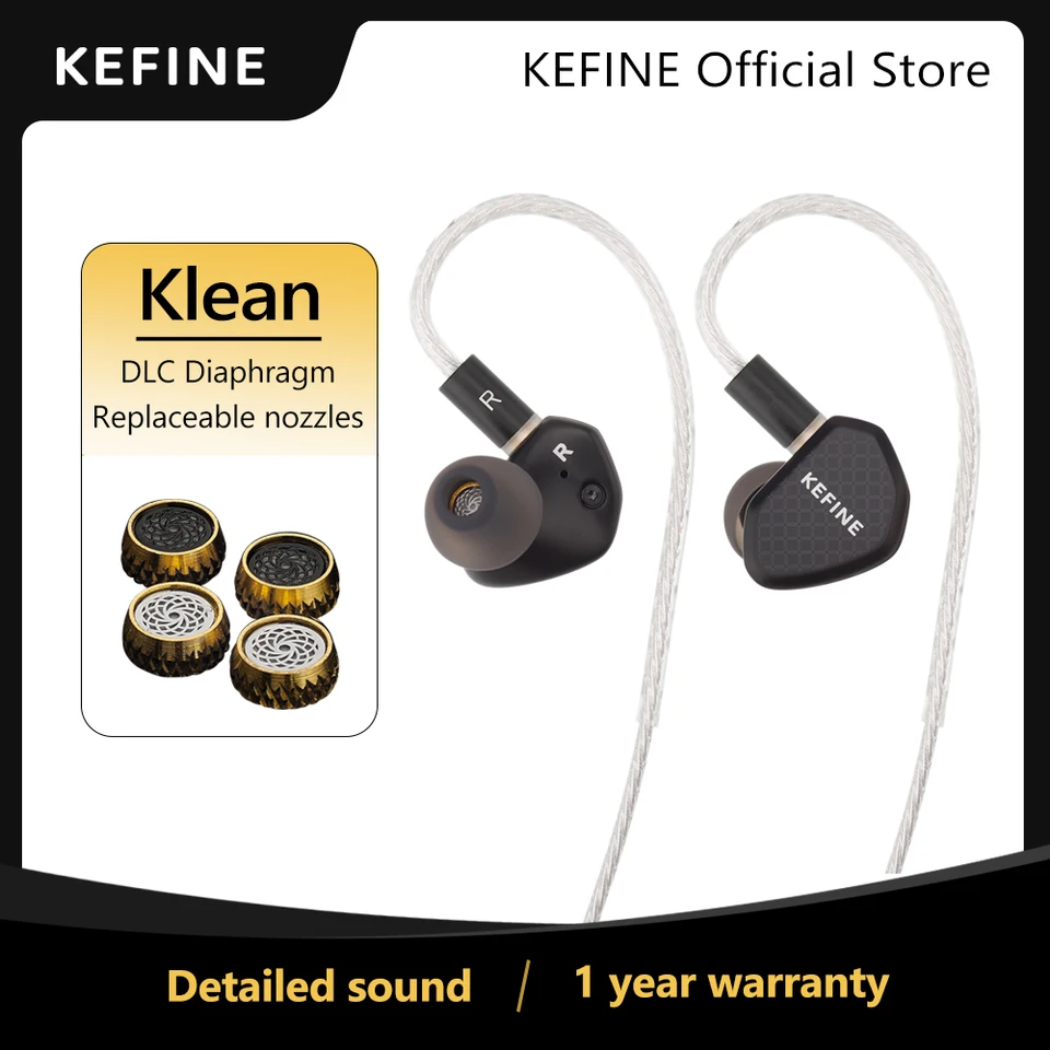 KEFINE Klean 10mm DLC ダイヤフラム ダイナミック ドライバー Hifi