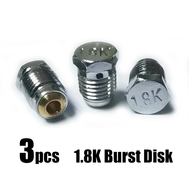 PCP HPA Tankregler Berstscheibe – 1,8K / 3K / 5K / 6K / 7,5K (3000psi) Aus Messing