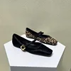 2024 New Fashion Women's Flat Shoes Round Toe Leopard Print Casual Shoes Ladies Breathable Slip-on Outdoor Soft Mary Jane Shoes 2