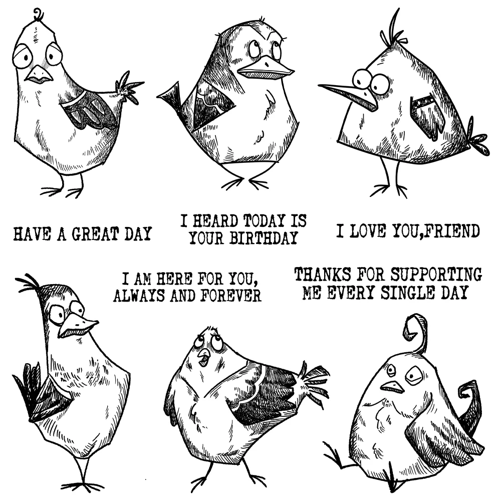 Stampin' Up CHGCRAFT Cartoon Lustige Huhn Gebu Produktbild-Vorschau 9