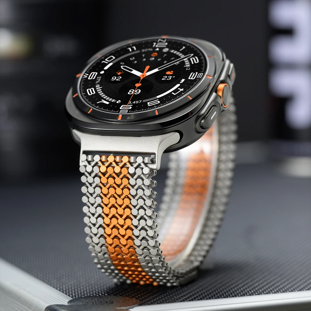 Premium Magnetic Stainless Steel Luxury Metal Watch Band, 47mm