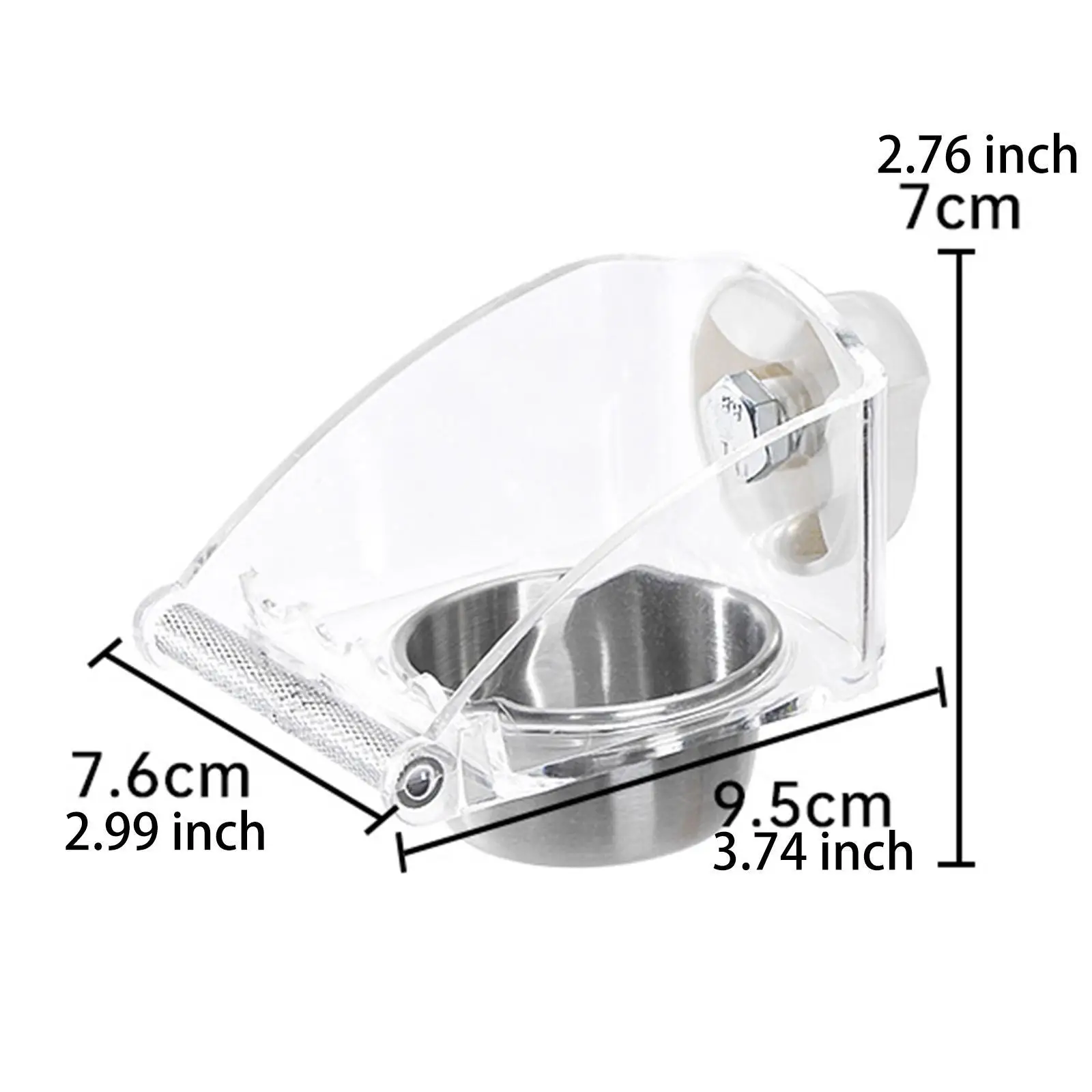 No Mess Bird Feeder for Cage Parakeet Feeder Sturdy with Anti Slip Stand Dispenser for Parrot Conures Bird Small Cockatoos No Mess Bird Feeder for Cage Parakeet Feeder Sturdy with Anti Slip Stand Dispenser for Parrot Conures Bird Small Cockatoos