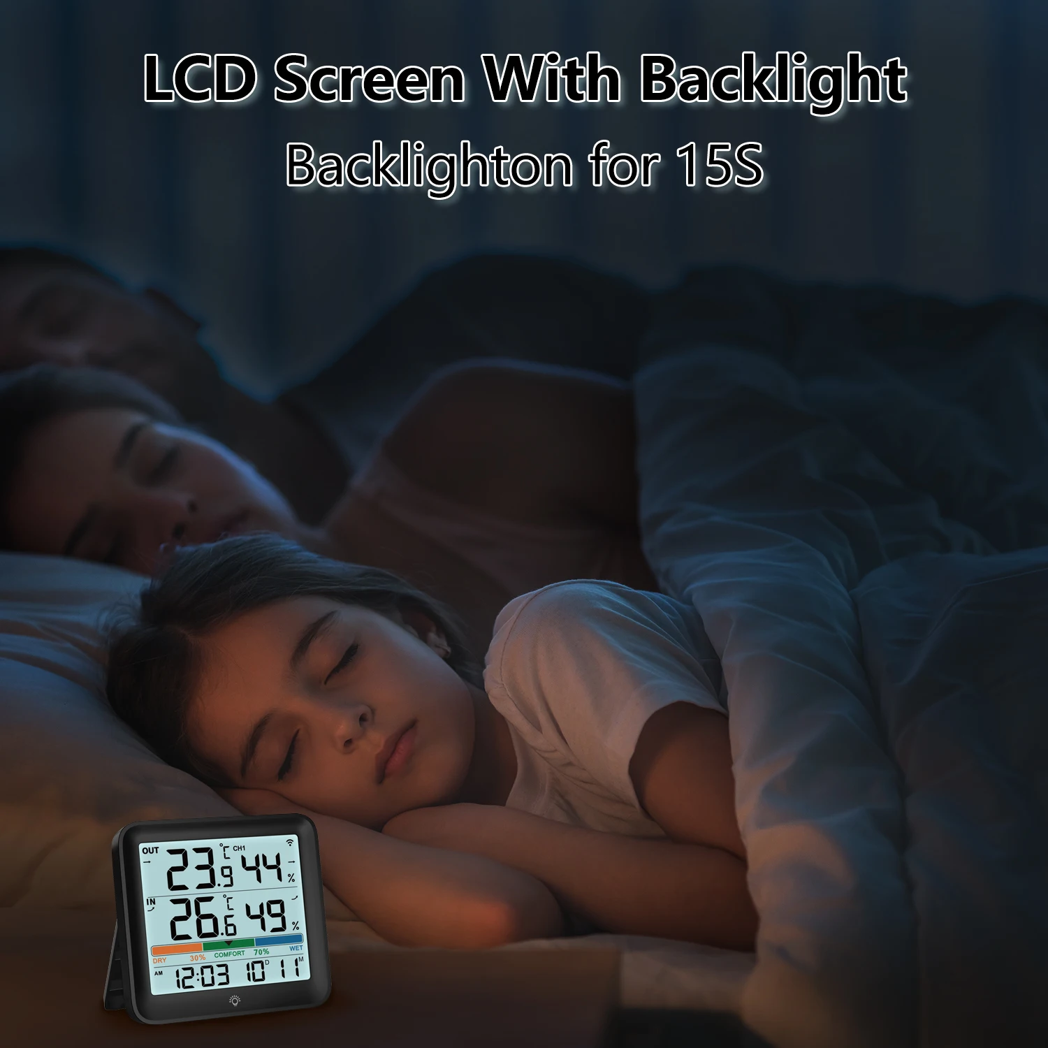 Description Picture 5 of itemLCD Wireless Digital Thermometer Temperature instruments Electronic Temperature Gauge Weather Station Tester Indoor Outdoor