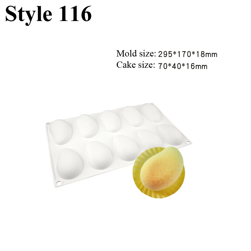 3D Mango Design French Fruit Mousse Moulds Dessert Bakeware
