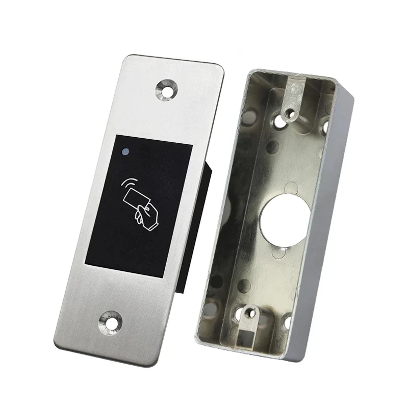 9-18V RFID Reader Keyless Door Opener Metal Access Control Scanner 800 Users Mini IP66 Waterproof Embedded Fingerprint Reader